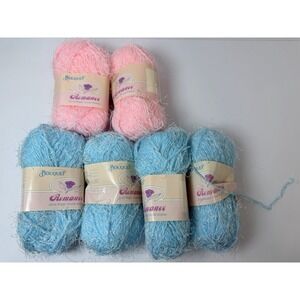 Spinrite Bouquet Romance Yarn 6 Skeins 170 Yd Pink Blue 75% Acrylic 25% Nylon